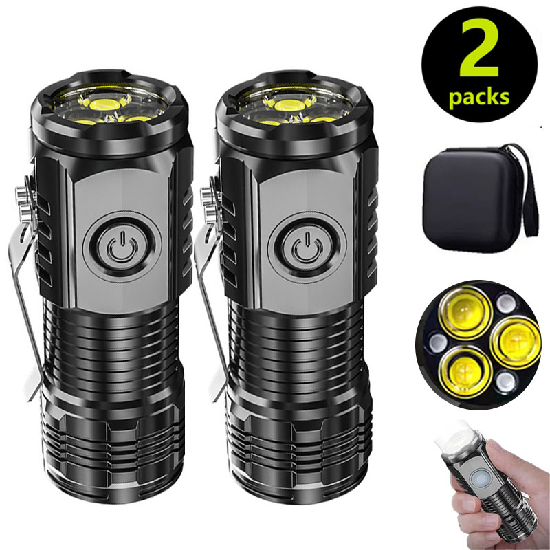 Mini 3LED-zaklamp met penclip, - Outdoor Lighting Black recensie en prijs