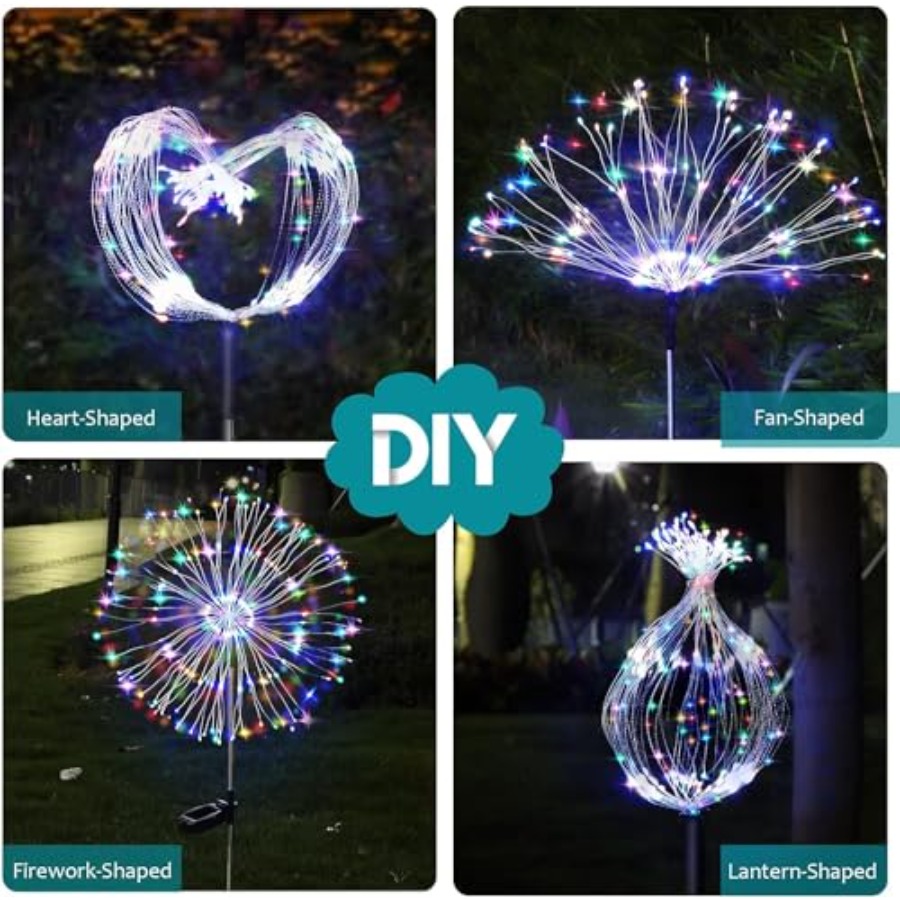 Zonne-vuurwerkverlichting, ver - Outdoor Lighting Pathway recensie en prijs